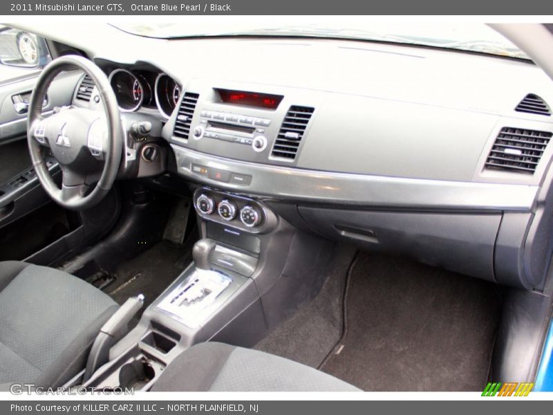 Octane Blue Pearl / Black 2011 Mitsubishi Lancer GTS