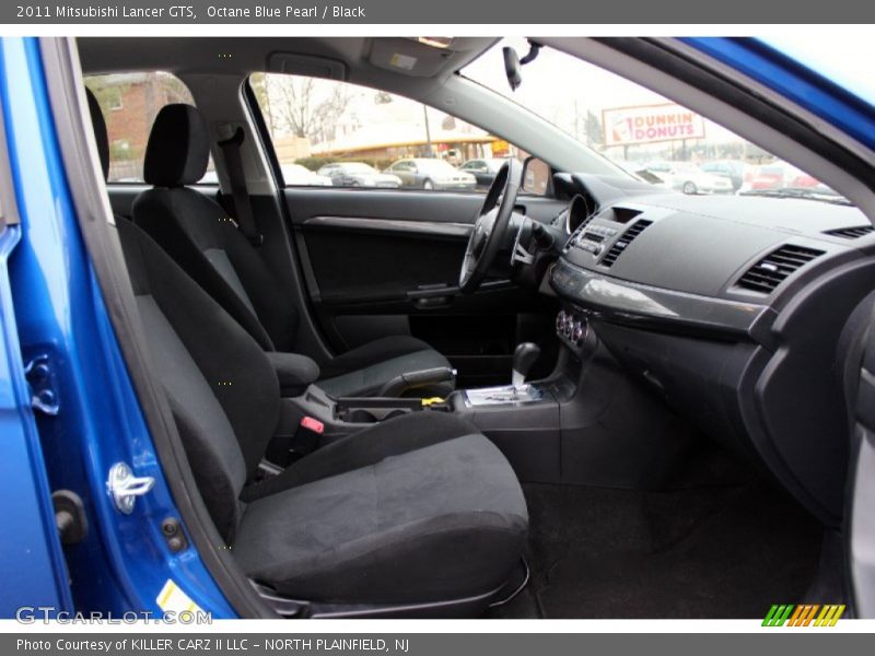 Octane Blue Pearl / Black 2011 Mitsubishi Lancer GTS