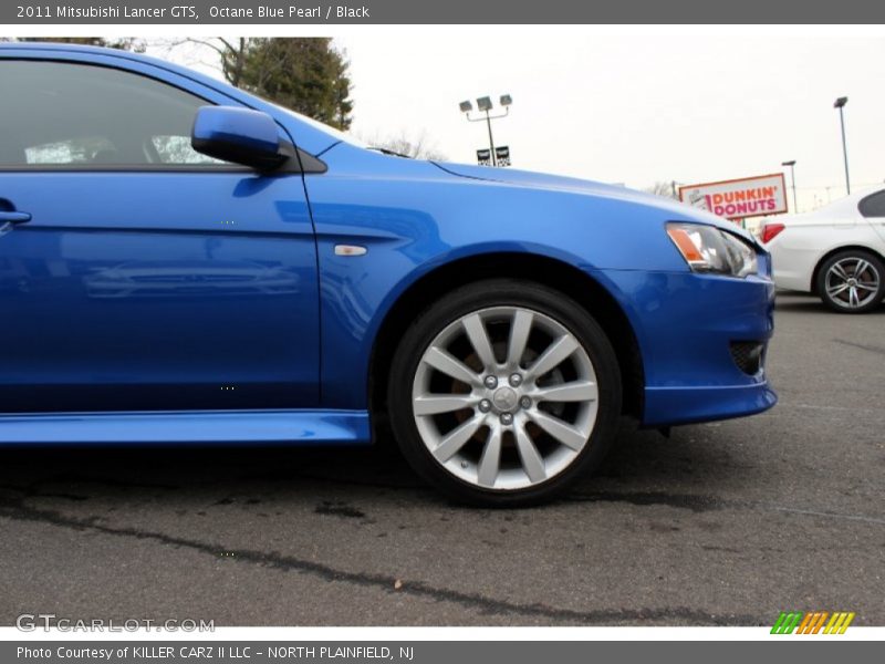 Octane Blue Pearl / Black 2011 Mitsubishi Lancer GTS
