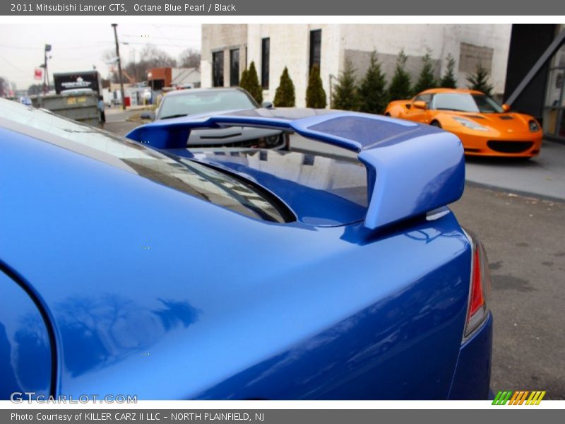 Octane Blue Pearl / Black 2011 Mitsubishi Lancer GTS