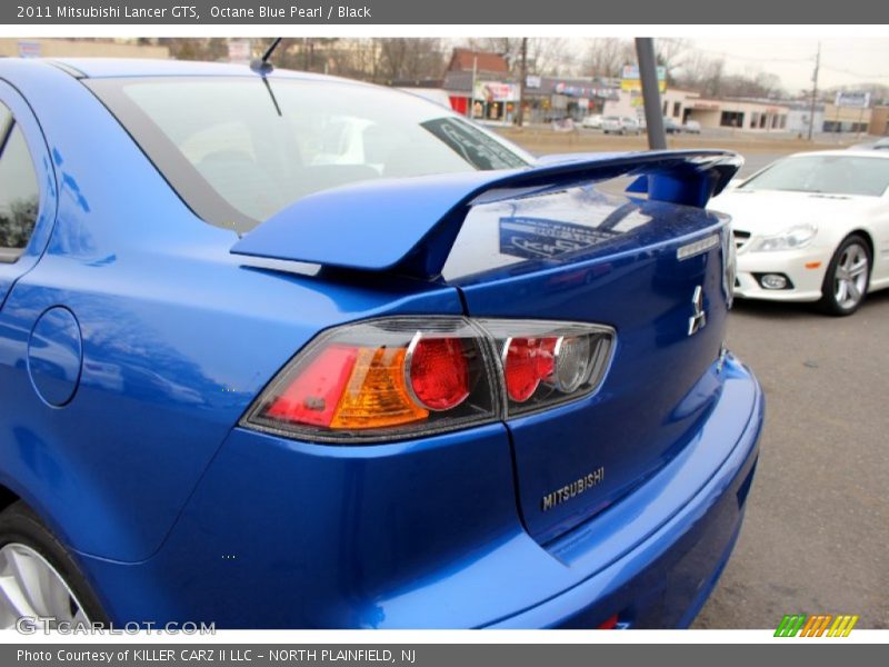 Octane Blue Pearl / Black 2011 Mitsubishi Lancer GTS