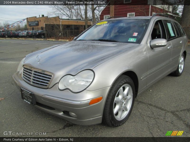 Pewter Silver Metallic / Black 2004 Mercedes-Benz C 240 4Matic Wagon