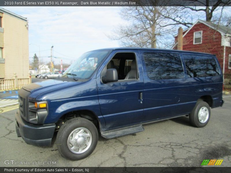 Dark Blue Metallic / Medium Flint 2010 Ford E Series Van E350 XL Passenger