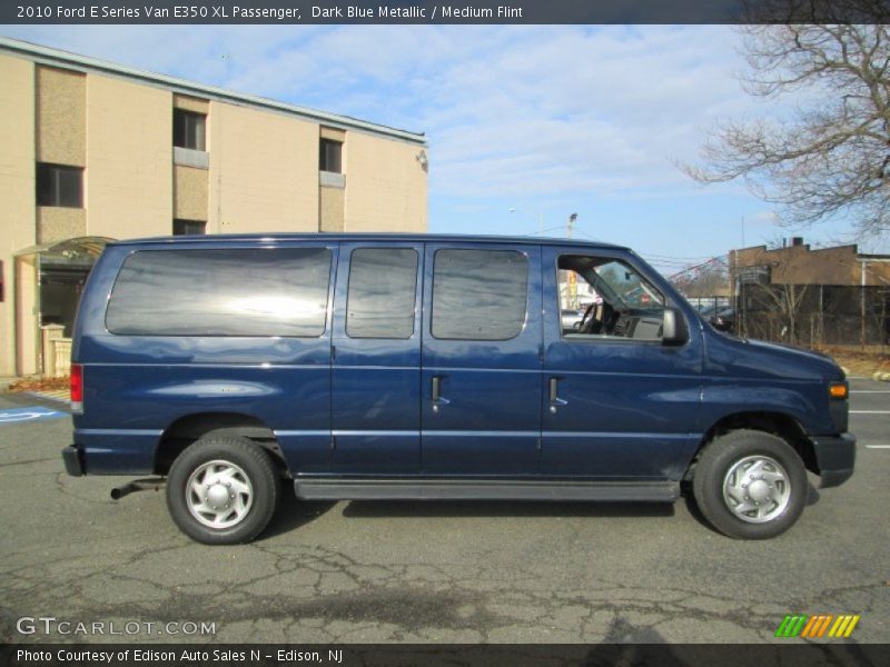 Dark Blue Metallic / Medium Flint 2010 Ford E Series Van E350 XL Passenger