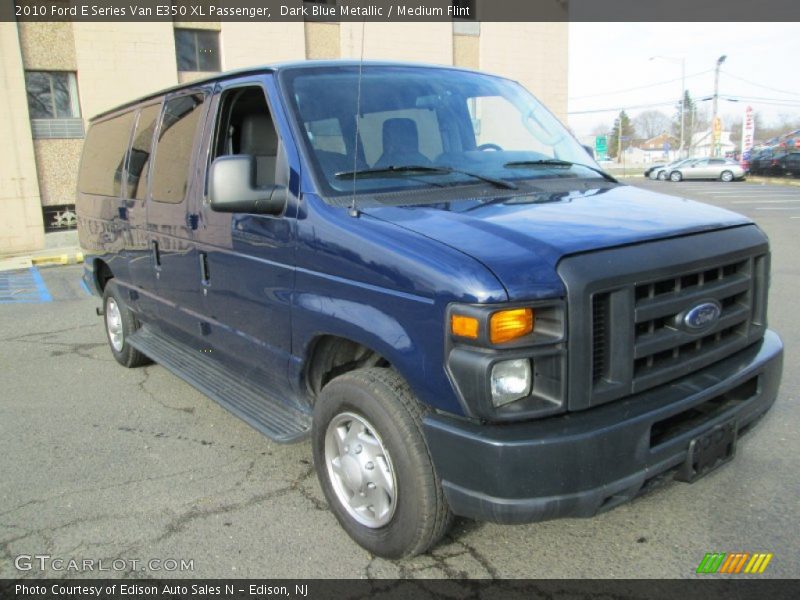 Dark Blue Metallic / Medium Flint 2010 Ford E Series Van E350 XL Passenger