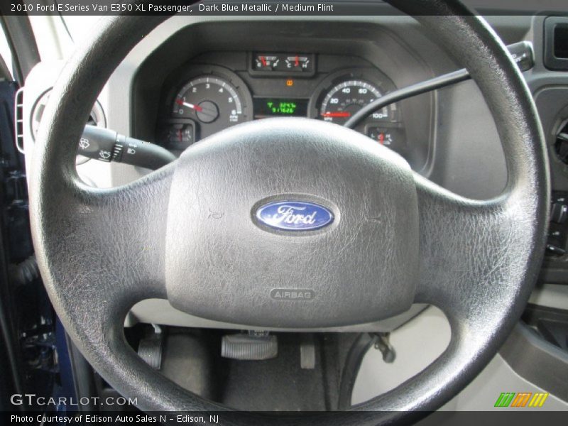 Dark Blue Metallic / Medium Flint 2010 Ford E Series Van E350 XL Passenger