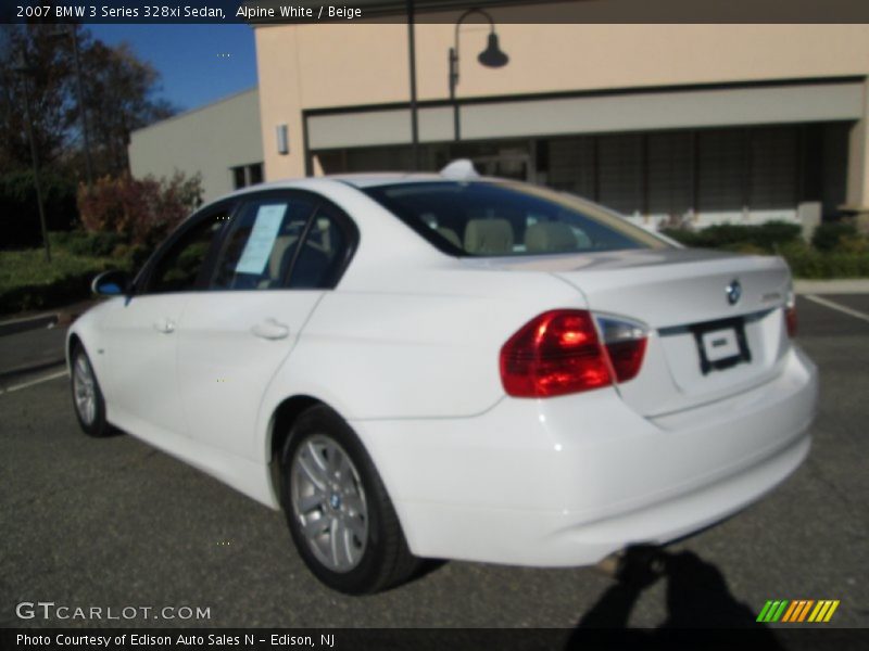 Alpine White / Beige 2007 BMW 3 Series 328xi Sedan