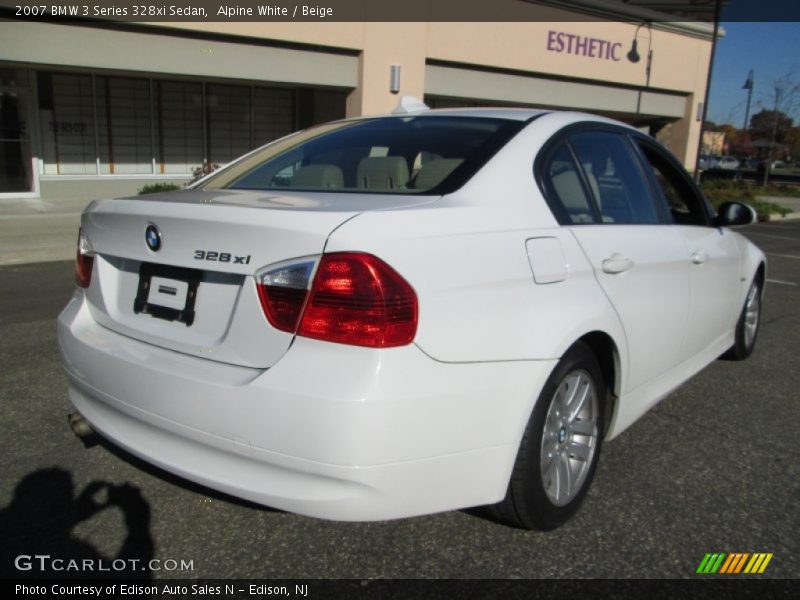 Alpine White / Beige 2007 BMW 3 Series 328xi Sedan