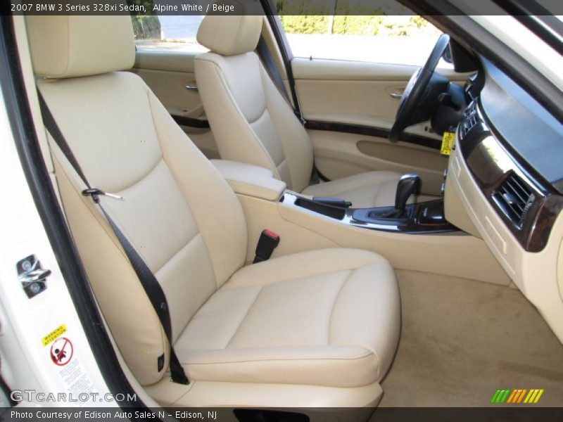 Alpine White / Beige 2007 BMW 3 Series 328xi Sedan
