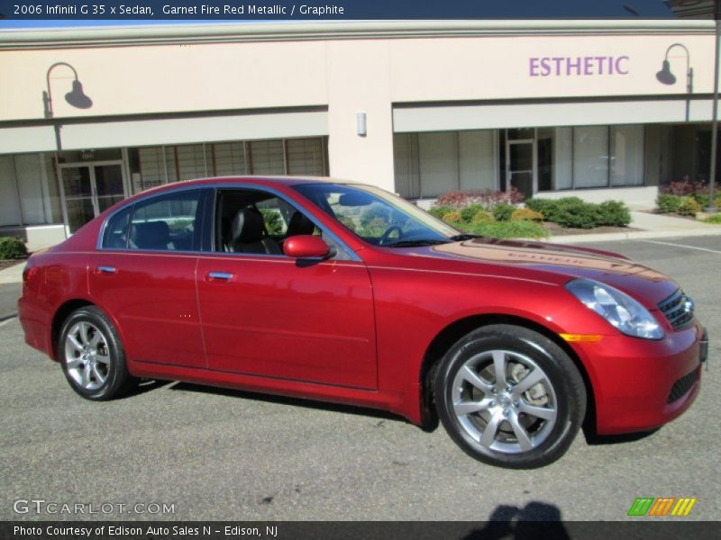 Garnet Fire Red Metallic / Graphite 2006 Infiniti G 35 x Sedan