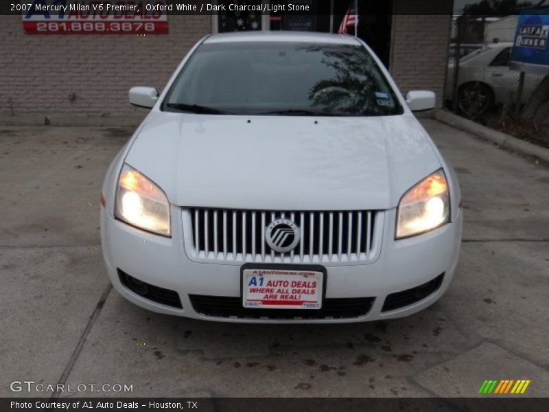 Oxford White / Dark Charcoal/Light Stone 2007 Mercury Milan V6 Premier