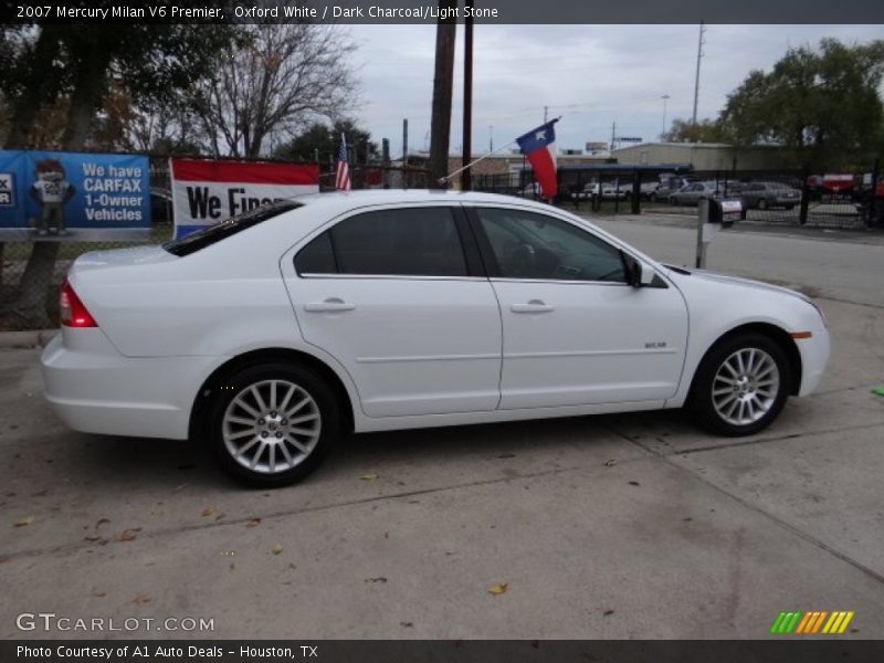 Oxford White / Dark Charcoal/Light Stone 2007 Mercury Milan V6 Premier