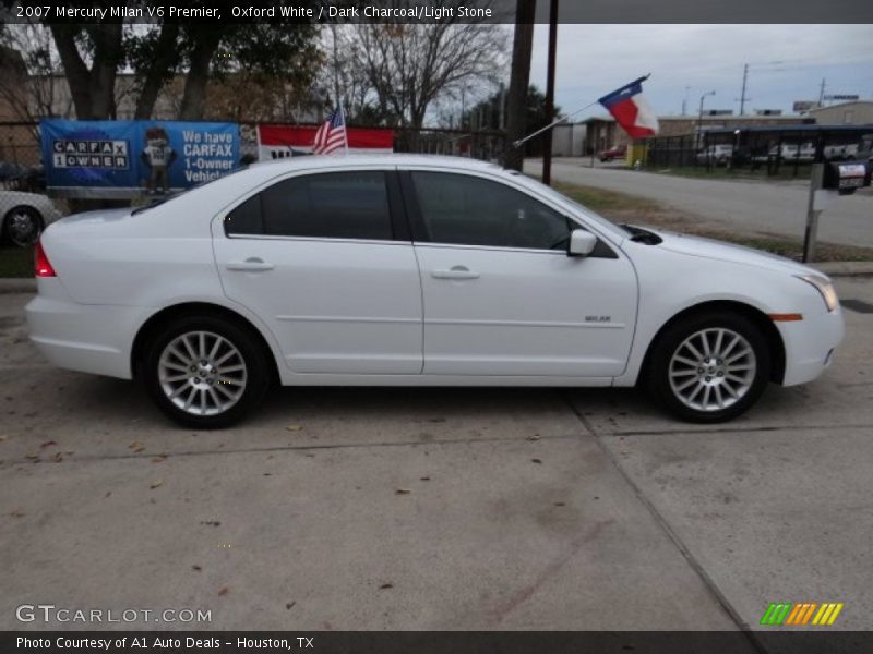 Oxford White / Dark Charcoal/Light Stone 2007 Mercury Milan V6 Premier