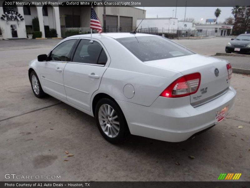 Oxford White / Dark Charcoal/Light Stone 2007 Mercury Milan V6 Premier