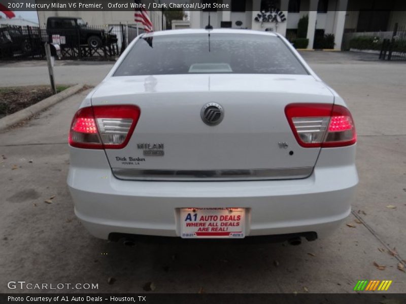 Oxford White / Dark Charcoal/Light Stone 2007 Mercury Milan V6 Premier