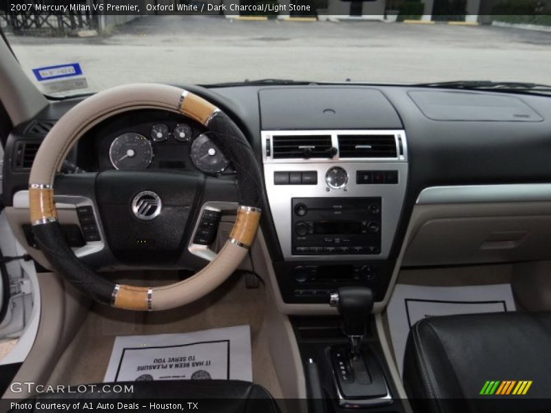Oxford White / Dark Charcoal/Light Stone 2007 Mercury Milan V6 Premier