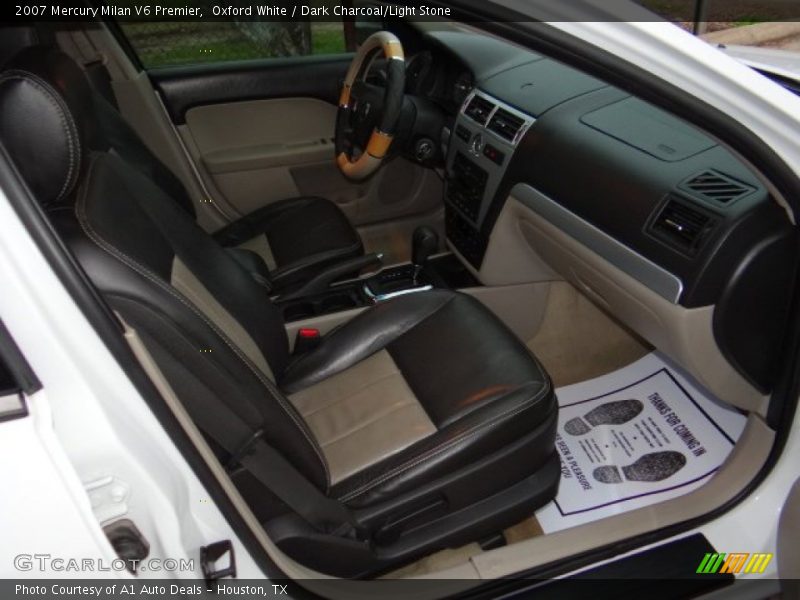Oxford White / Dark Charcoal/Light Stone 2007 Mercury Milan V6 Premier