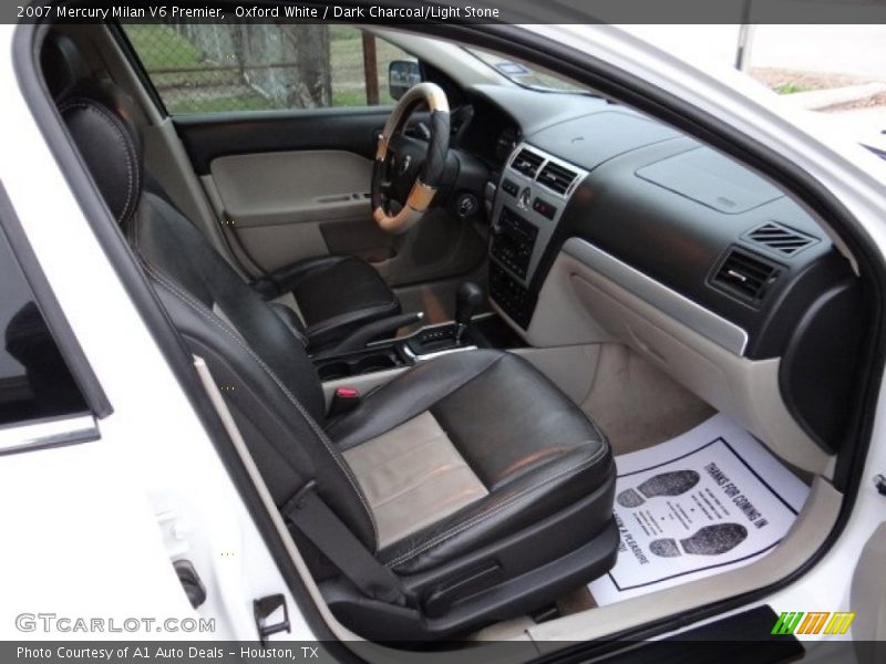 Oxford White / Dark Charcoal/Light Stone 2007 Mercury Milan V6 Premier