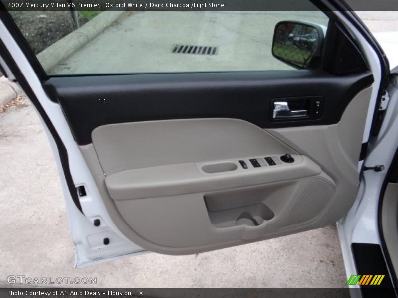 Oxford White / Dark Charcoal/Light Stone 2007 Mercury Milan V6 Premier