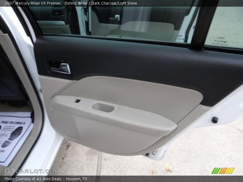 Oxford White / Dark Charcoal/Light Stone 2007 Mercury Milan V6 Premier