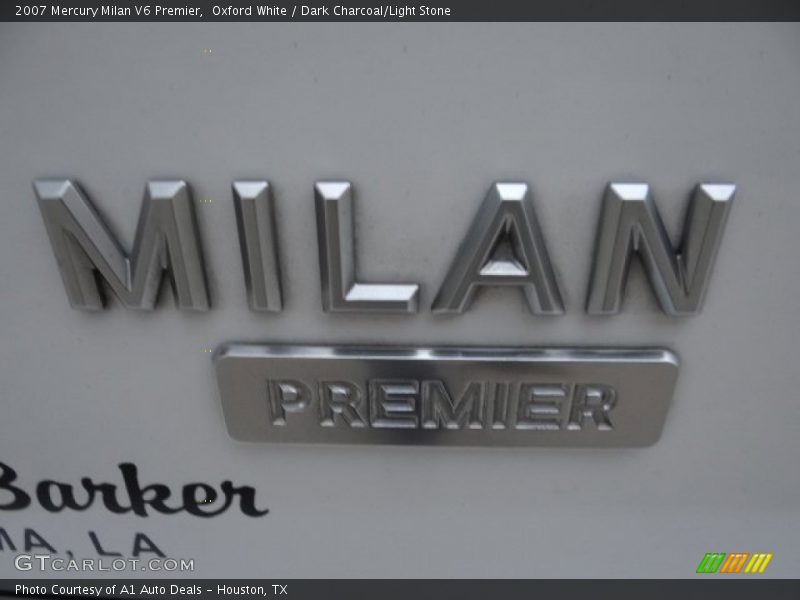 Oxford White / Dark Charcoal/Light Stone 2007 Mercury Milan V6 Premier