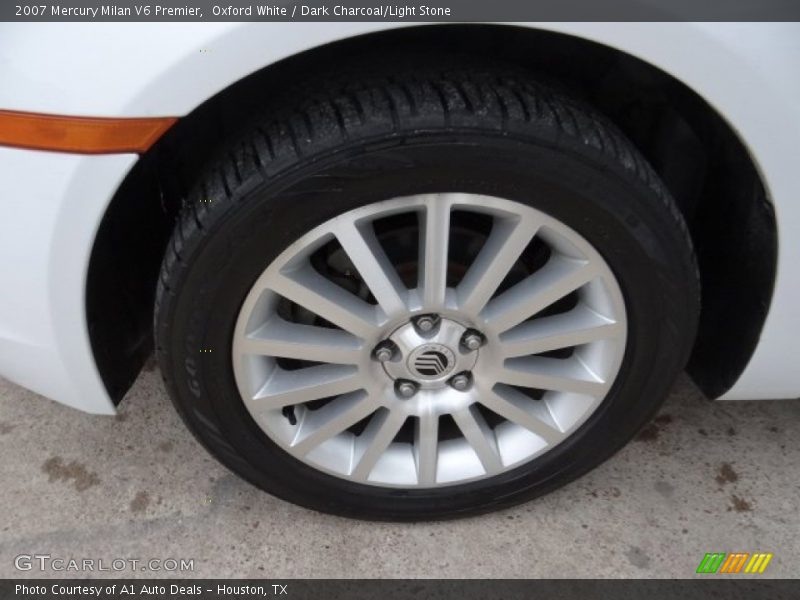 Oxford White / Dark Charcoal/Light Stone 2007 Mercury Milan V6 Premier