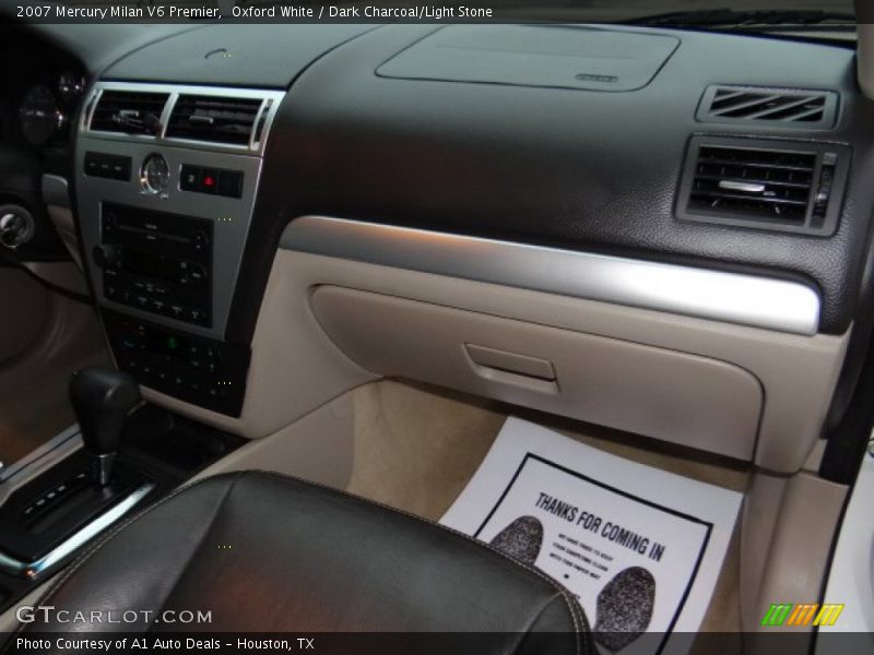 Oxford White / Dark Charcoal/Light Stone 2007 Mercury Milan V6 Premier