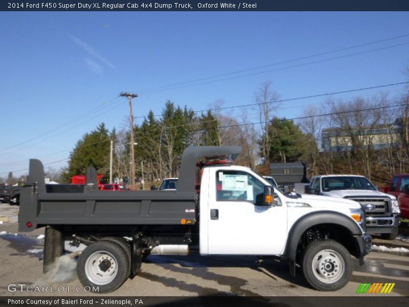 Oxford White / Steel 2014 Ford F450 Super Duty XL Regular Cab 4x4 Dump Truck