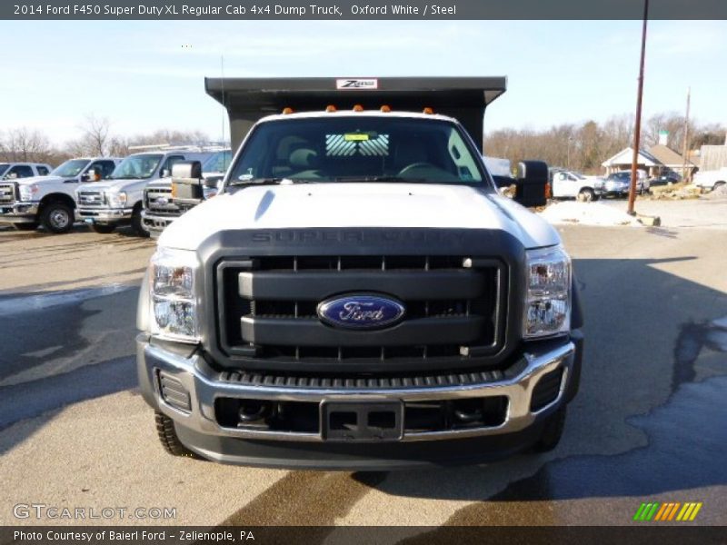 Oxford White / Steel 2014 Ford F450 Super Duty XL Regular Cab 4x4 Dump Truck