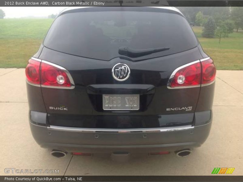 Carbon Black Metallic / Ebony 2012 Buick Enclave AWD