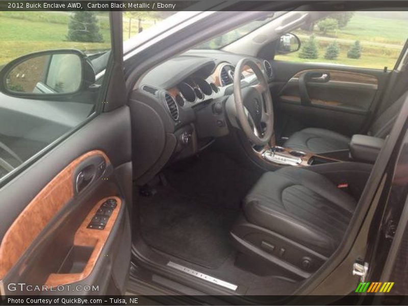 Carbon Black Metallic / Ebony 2012 Buick Enclave AWD