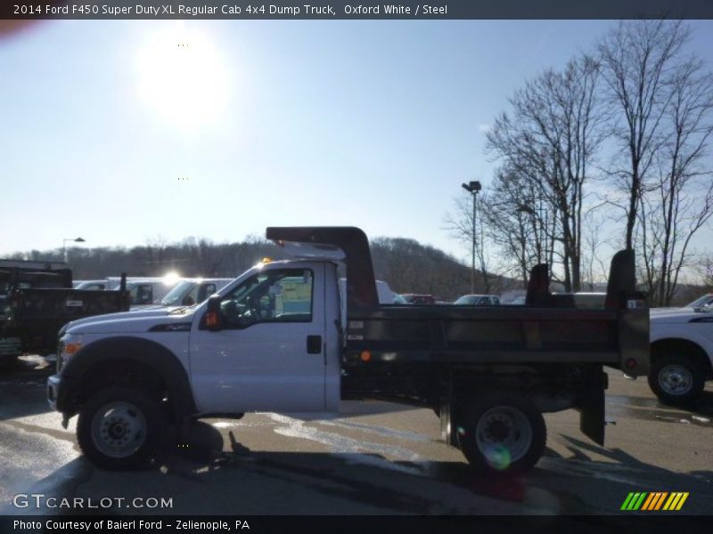 Oxford White / Steel 2014 Ford F450 Super Duty XL Regular Cab 4x4 Dump Truck