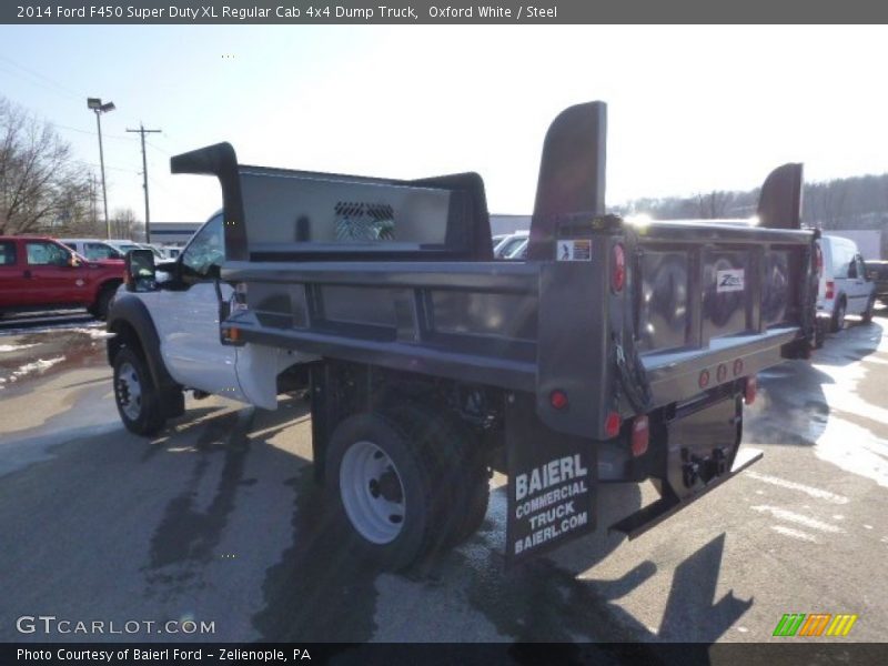 Oxford White / Steel 2014 Ford F450 Super Duty XL Regular Cab 4x4 Dump Truck