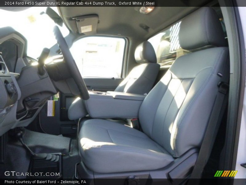 Oxford White / Steel 2014 Ford F450 Super Duty XL Regular Cab 4x4 Dump Truck
