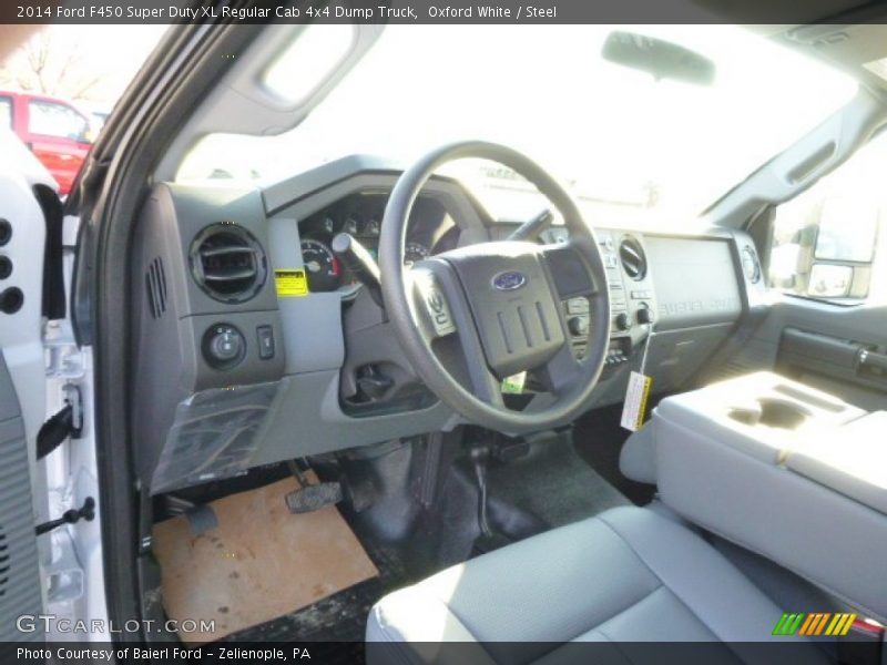 Steel Interior - 2014 F450 Super Duty XL Regular Cab 4x4 Dump Truck 