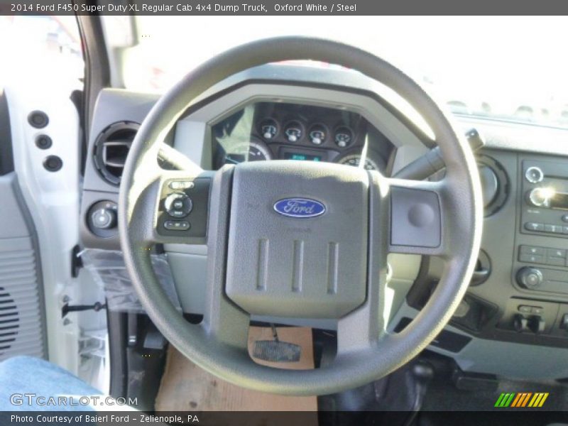 Oxford White / Steel 2014 Ford F450 Super Duty XL Regular Cab 4x4 Dump Truck
