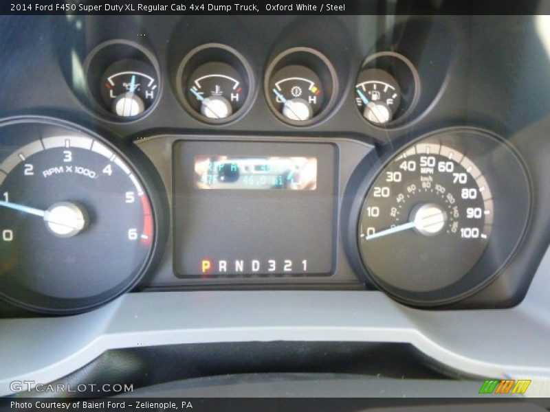 Oxford White / Steel 2014 Ford F450 Super Duty XL Regular Cab 4x4 Dump Truck