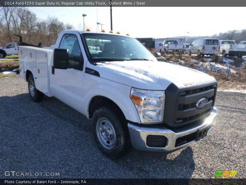 Front 3/4 View of 2014 F250 Super Duty XL Regular Cab Utility Truck