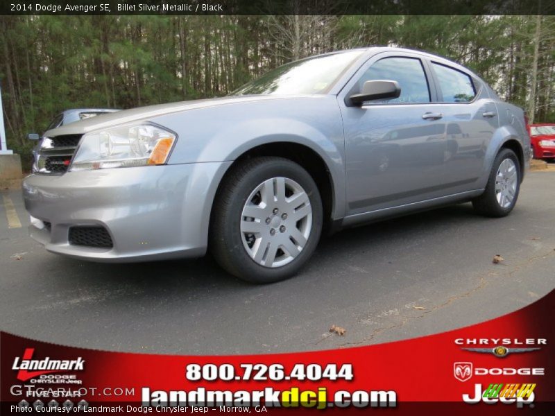 Billet Silver Metallic / Black 2014 Dodge Avenger SE