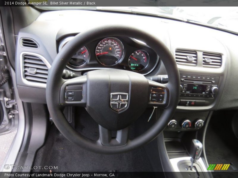 Billet Silver Metallic / Black 2014 Dodge Avenger SE