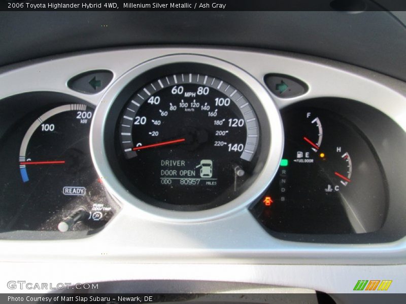 Millenium Silver Metallic / Ash Gray 2006 Toyota Highlander Hybrid 4WD