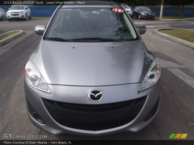 Liquid Silver Metallic / Black 2014 Mazda MAZDA5 Sport