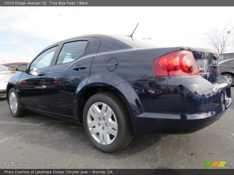True Blue Pearl / Black 2014 Dodge Avenger SE