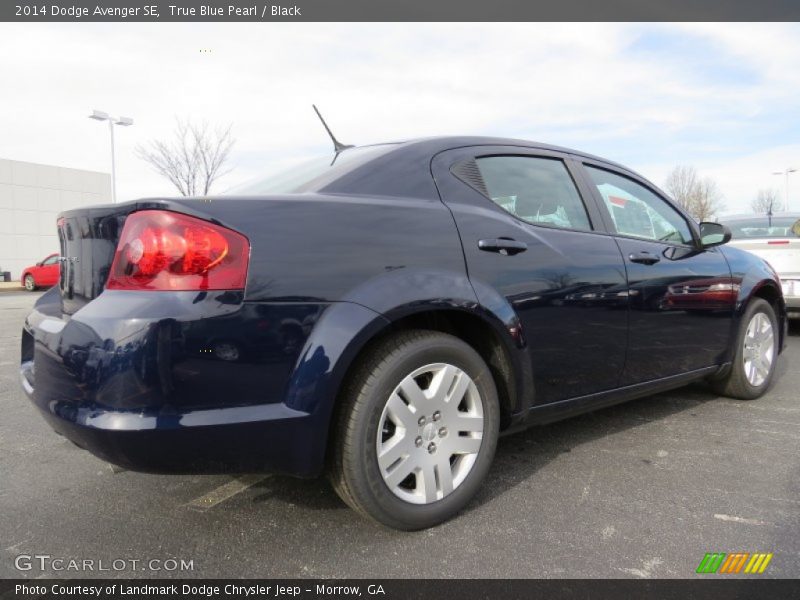 True Blue Pearl / Black 2014 Dodge Avenger SE