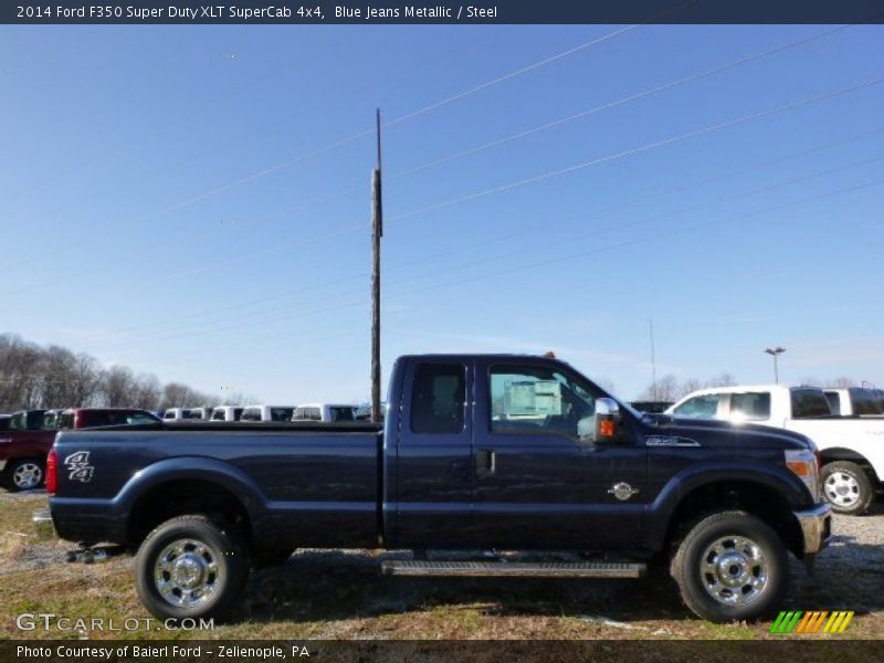 Blue Jeans Metallic / Steel 2014 Ford F350 Super Duty XLT SuperCab 4x4