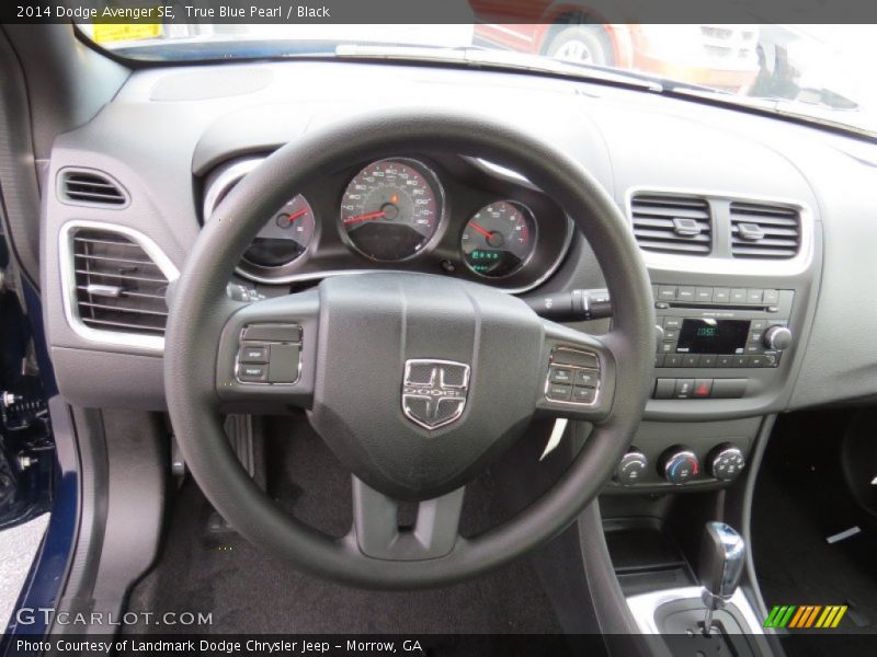 True Blue Pearl / Black 2014 Dodge Avenger SE