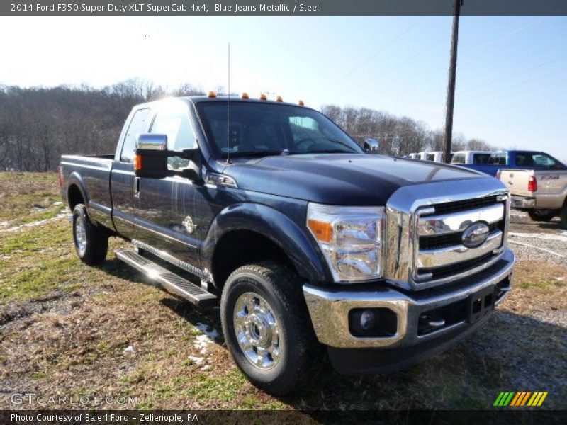 Blue Jeans Metallic / Steel 2014 Ford F350 Super Duty XLT SuperCab 4x4