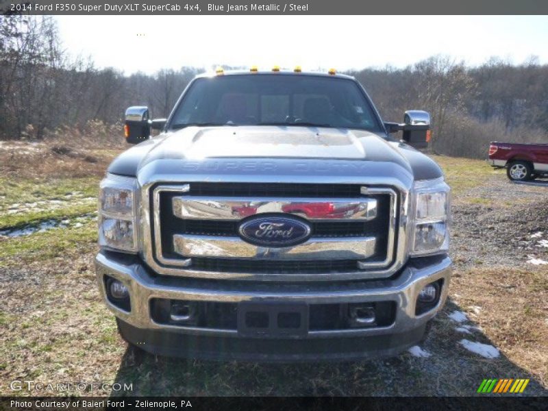 Blue Jeans Metallic / Steel 2014 Ford F350 Super Duty XLT SuperCab 4x4