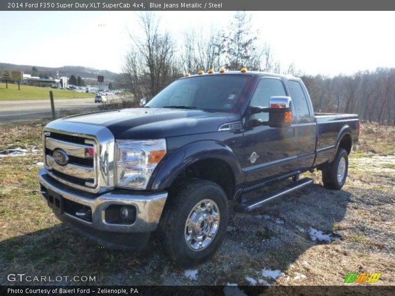 Blue Jeans Metallic / Steel 2014 Ford F350 Super Duty XLT SuperCab 4x4