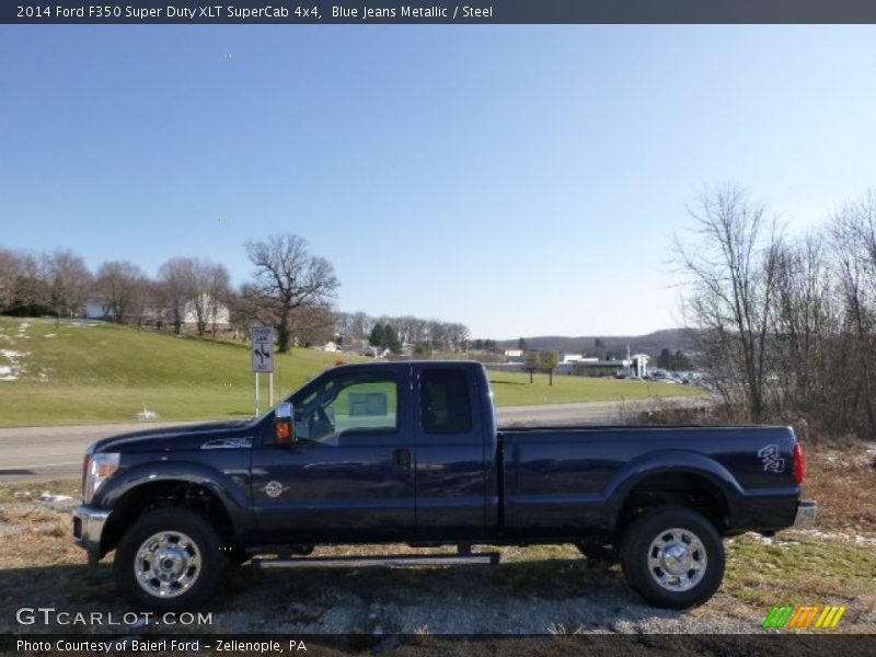 Blue Jeans Metallic / Steel 2014 Ford F350 Super Duty XLT SuperCab 4x4